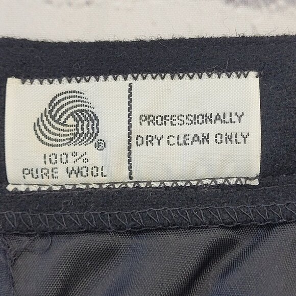 Vintage woman’s 100% wool black pencil skirt size 6 - Picture 13 of 14